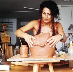 Laia Pla trabajando
